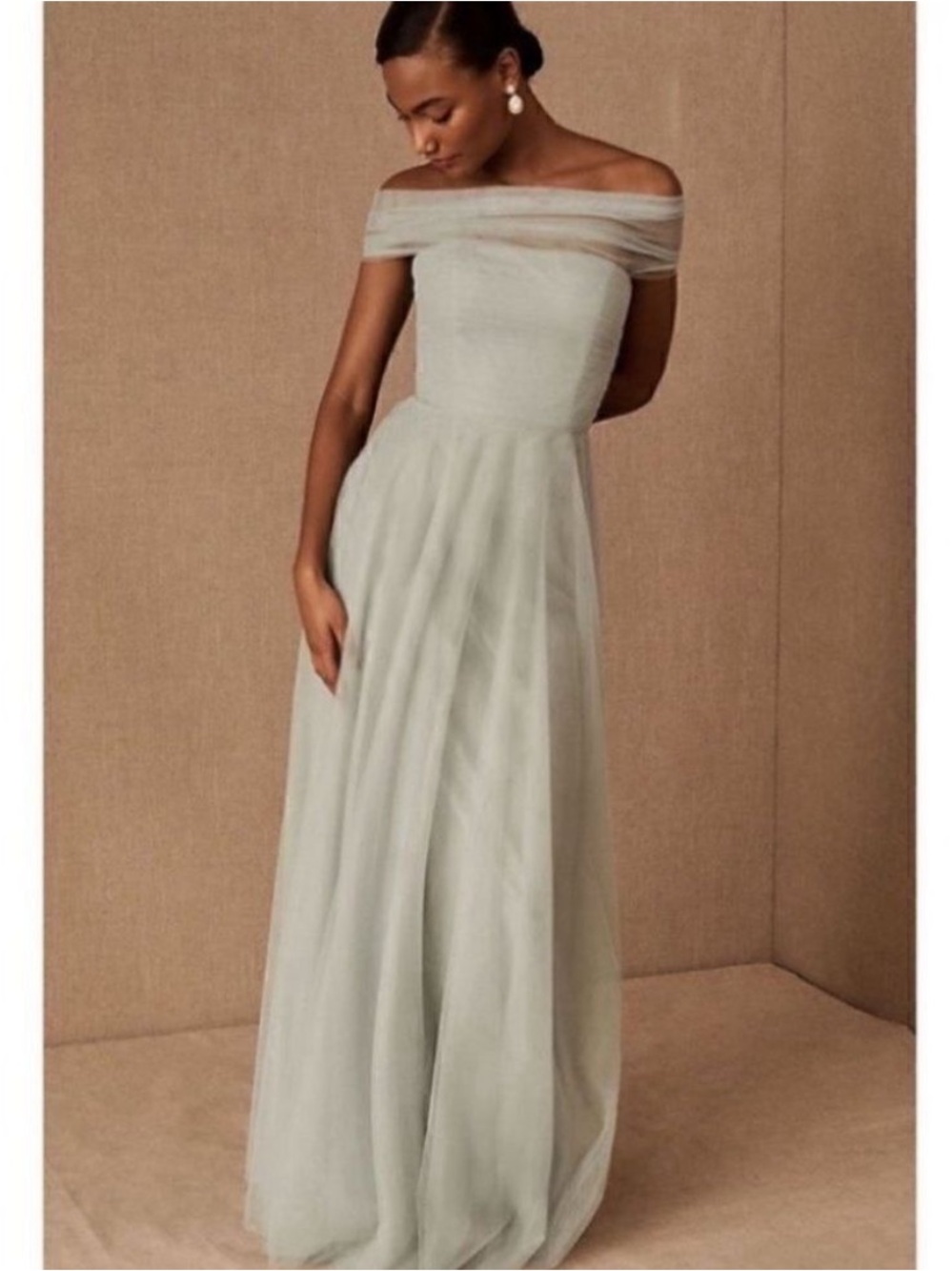 BHLDN Jenny Yoo Ryder Convertible Maxi Dress Sea Glass 14